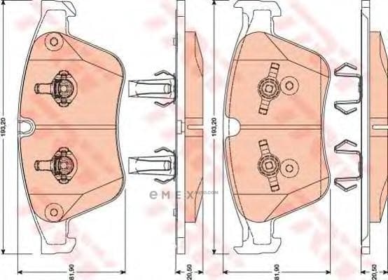 OEM PAD KIT, DISC BRAKE GDB1794