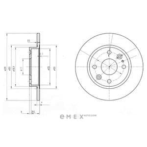 OEM BRAKE DISC (DOUBLE PACK) BG2803