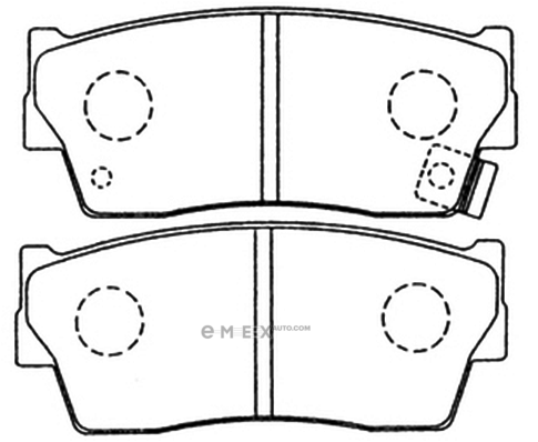 OEM PAD KIT, DISC BRAKE 5581080J51