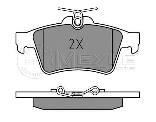 OEM Brake Pad Set, disc brake 0252413716PD