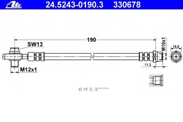 OEM RUBBER TUBE 24524301903