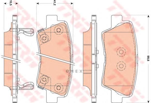 OEM PAD KIT, DISC BRAKE GDB3494