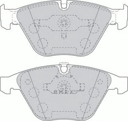 OEM BRAKE PAD SET FRT E60/E65 FDB1628