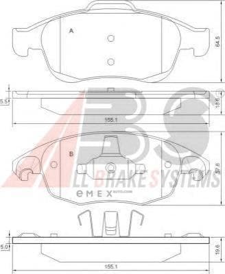 OEM Brake Pads/ABS 37598