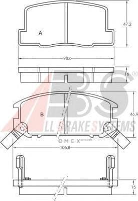 OEM Brake Pads/ABS 36605