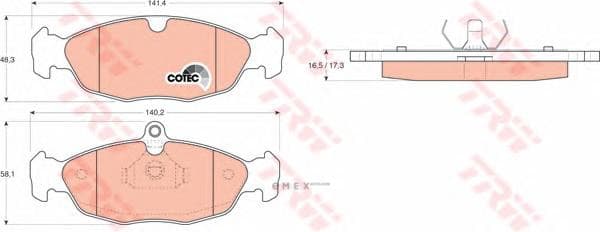 OEM PAD KIT, DISC BRAKE GDB1040