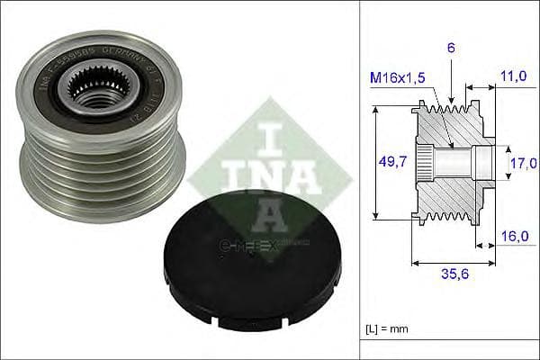 OEM PULLEY ASSY 535001610