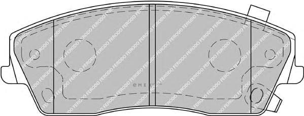 OEM PAD KIT, DISC BRAKE FDB1954