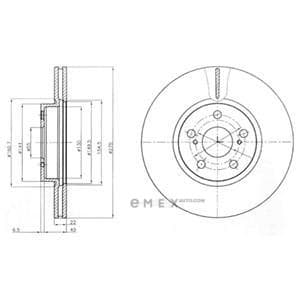 OEM BRAKE DISC (DOUBLE PACK) BG4277