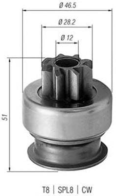 OEM STARTER DRIVE BENDIX ASSY 940113020176