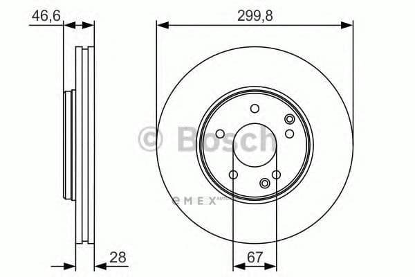 OEM BRAKE DISC FRT-E(W210) 0986479R79