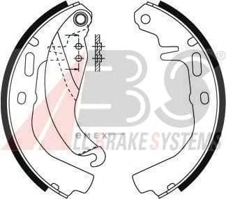 OEM Brake Shoes/ABS 8792