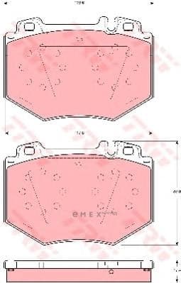 OEM BRAKE PAD FRT W220-S-CLASS GDB1575