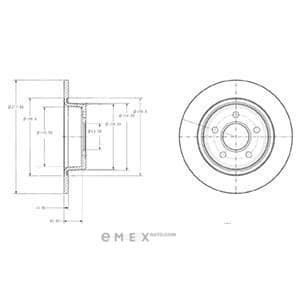 OEM BRAKE DISC (DOUBLE PACK) BG3873