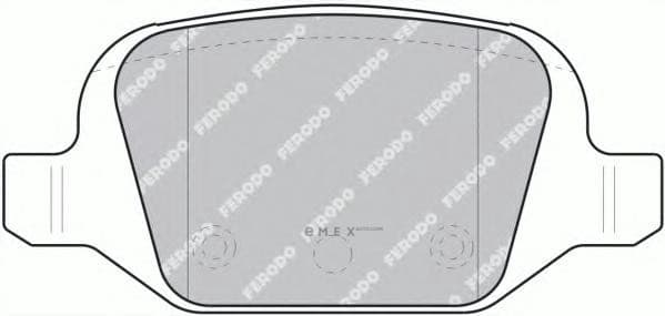 OEM PAD KIT, DISC BRAKE FDB1324