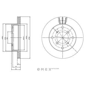 OEM BRAKE DISC (DOUBLE PACK) BG2645