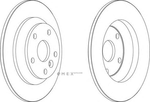 OEM LR BRAKE DISC L538 DDF1616