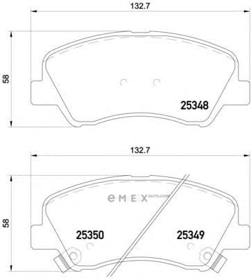 OEM PAD KIT, DISC BRAKE P18025