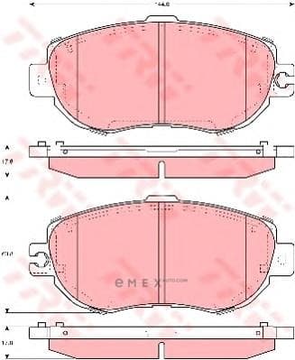 OEM SHOE KIT, DRUM BRAKE GDB1241