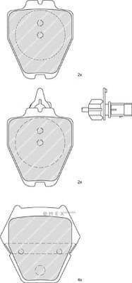 OEM PAD KIT, DISC BRAKE FDB1709