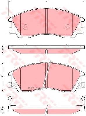 OEM PAD KIT, DISC BRAKE GDB3299