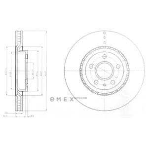 OEM BRAKE DISC (SINGLE PACK) BG9068