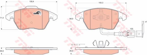 OEM PAD KIT, DISC BRAKE GDB1550