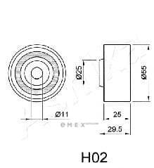 OEM TENSIONER ASSY, PULLEY 450H002