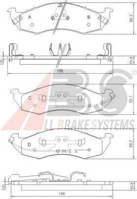 OEM Brake Pads/USA 38576