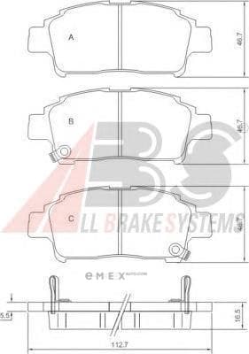 OEM Brake Pads/ABS 37135