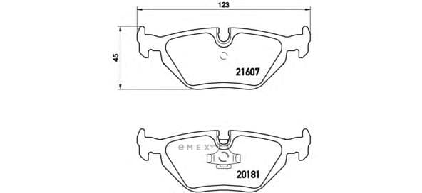 OEM PAD KIT, DISC BRAKE P06013