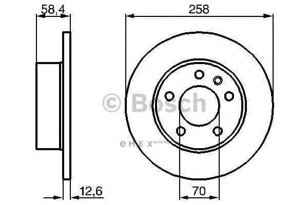 OEM BREMSSCHEIBE OPEL OMEGA 9/86 0986478266