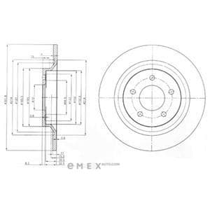 OEM BRAKE DISC (DOUBLE PACK) BG4026