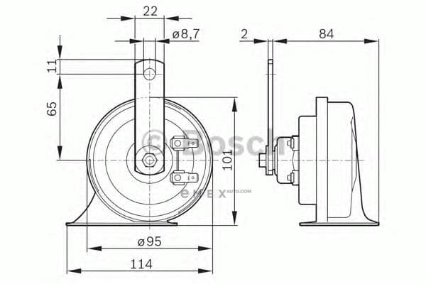 OEM HORN ASSY 0986AH0503