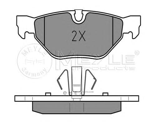 OEM Brake Pad Set, disc brake 0252392617