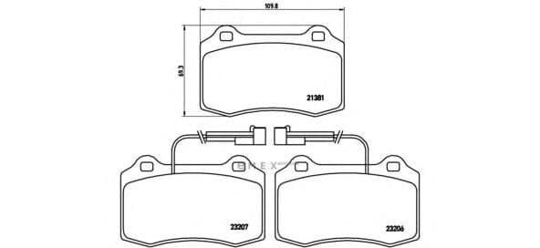 OEM PAD KIT, DISC BRAKE P23074