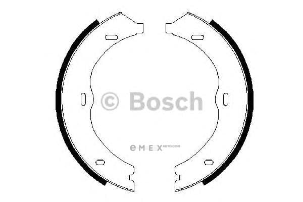 OEM SHOE KIT, DRUM BRAKE 0986487718