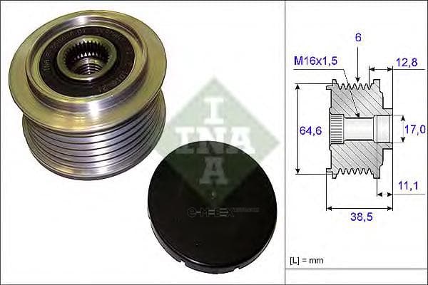 OEM PULLEY ASSY, ALTERNATOR 535020110