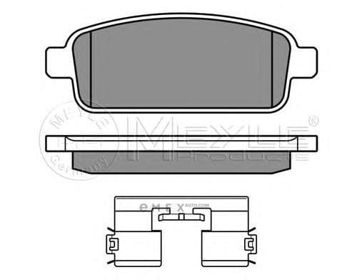 OEM PAD KIT, DISC BRAKE 0252509616W