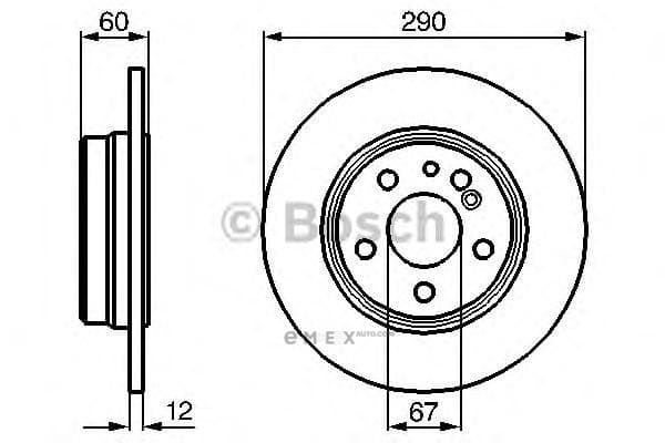 OEM BREMSSCHEIBE 0986478607