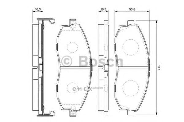 OEM BREMSBELAG 0986424670