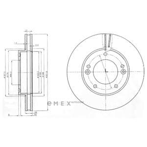 OEM BRAKE DISC (DOUBLE PACK) BG3858