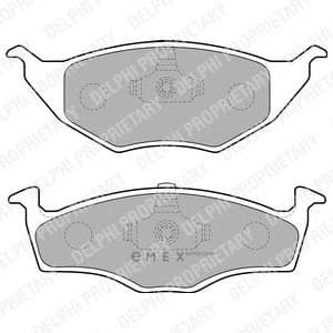 OEM BRAKE PAD AXLE SET LP1675