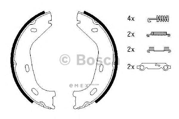 OEM BREMSBACKE 0986487542