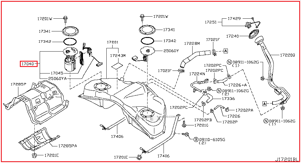 OEM FUEL PUMP ASSY 170401MA0B