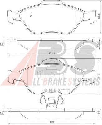 OEM PAD KIT, DISC BRAKE 37195