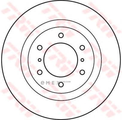 OEM BRAKE DISC ROTOR DF4943S