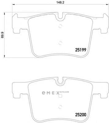 OEM PAD KIT, DISC BRAKE P06075