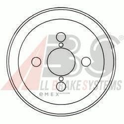 OEM Brake Drums/ABS 2367S