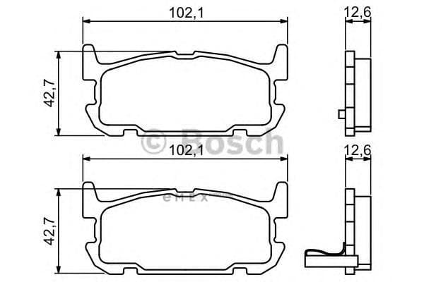 OEM BREMSBELAG MAZDA 01/98-07/20 0986494226